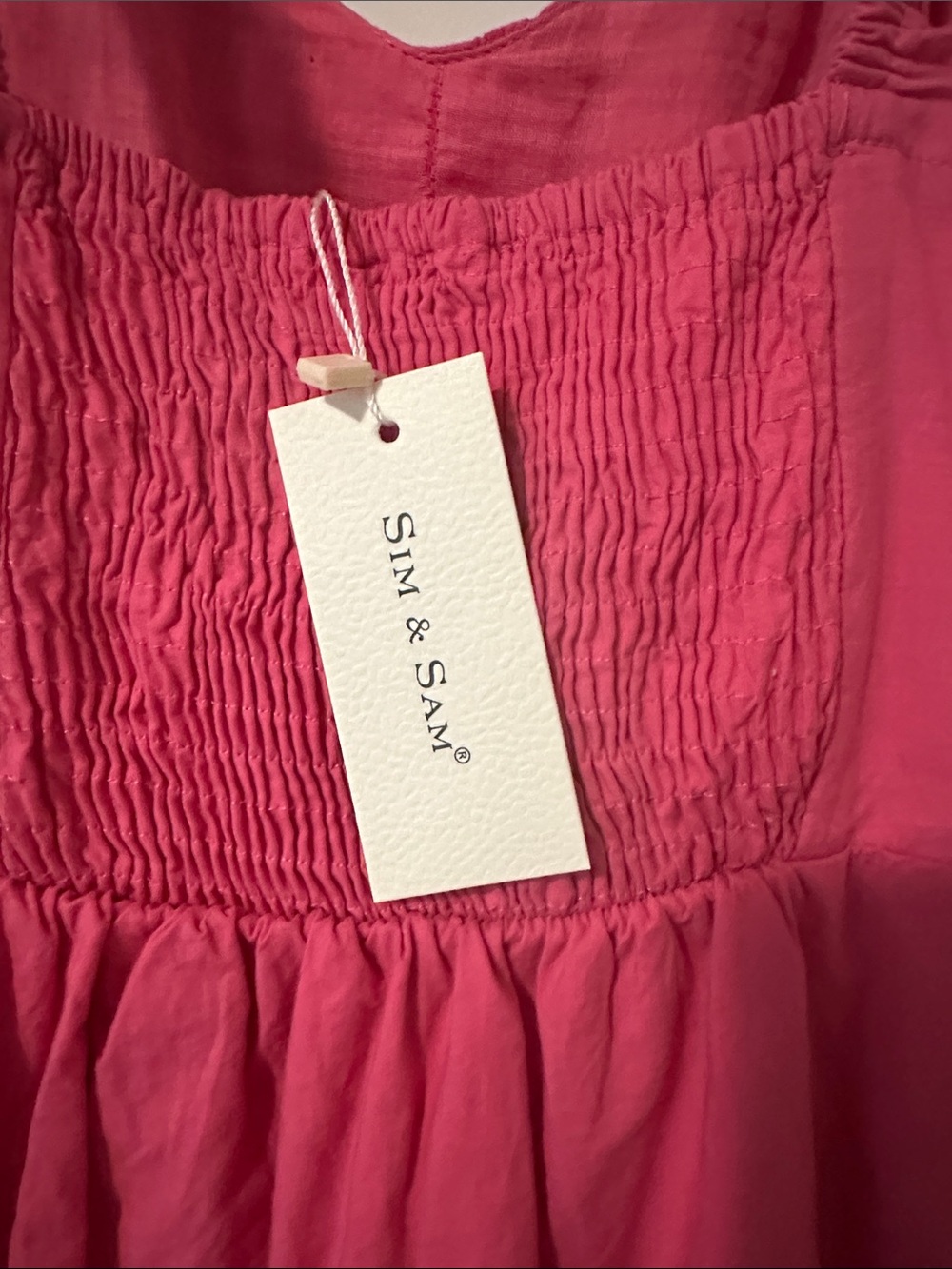 Sim & Sam Bright Pink Ruffled Strap Sundress - Picture 3 of 3